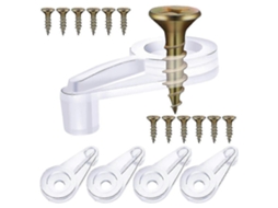 Kit de 100 clips de fixação para vidro S/MARCA