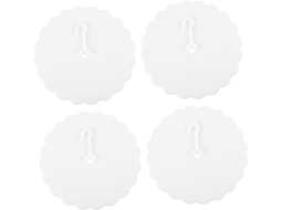 Conjunto De 4-ganchos Adesivos Para Cortina Cama, Para Dossel De Teto Quarto, Sem Necessidade De Furar