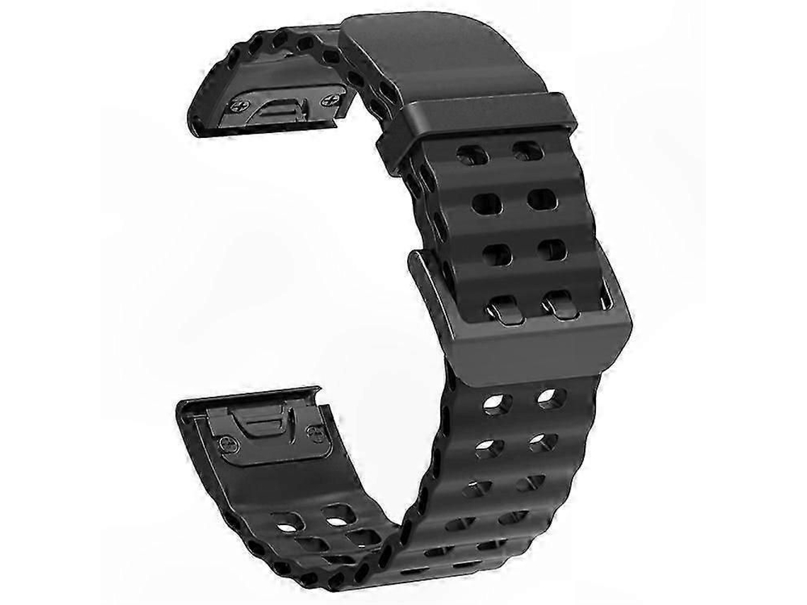 Pulseira Ocean de Silicone com Sistema Liberação Rápida 22 Mm, Compatível Smartwatches Gps 47 Mm. GOKOCO