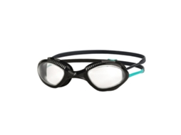 Óculos de Natação Tiger Unissex Adultos, Tamanho Único, Preto/Turquesa/Transparente AQUAFORGE