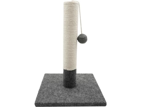 Poteau De Arranhar Tyrol 404113 Simples Cinza E Branco 42cm