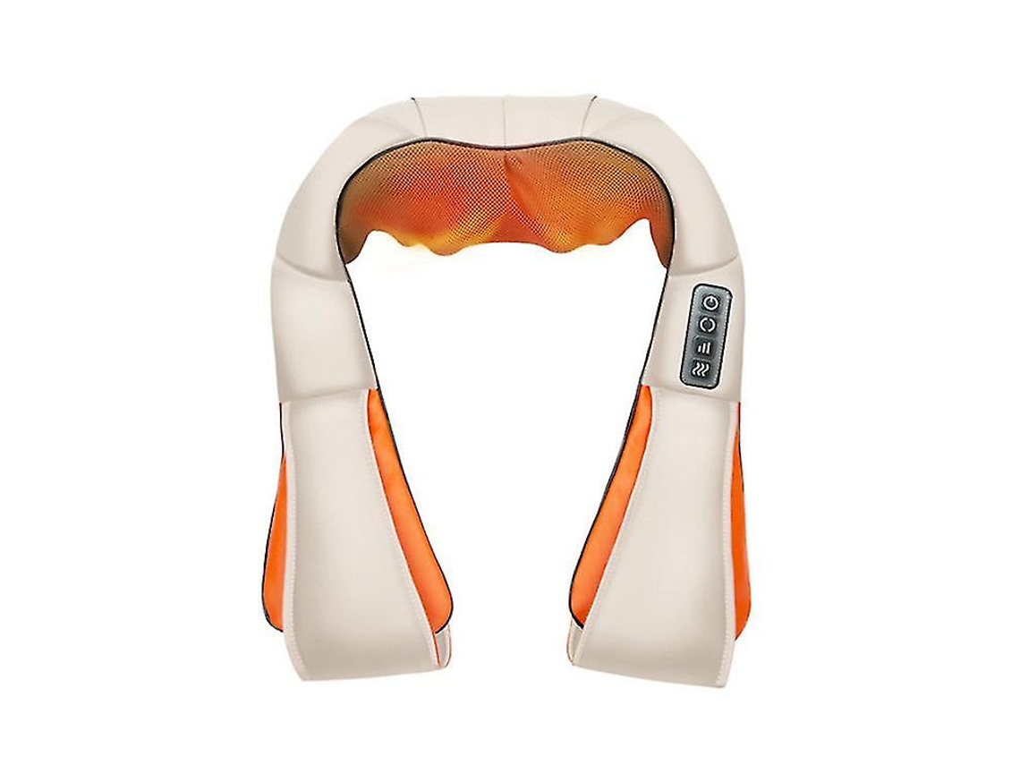 Massageador Shiatsu Para Pescoço E Costas Com Calor Suavizante, Almofada Elétrica Para Massagem De Tecidos Profundos 3d Slowmoose (fmy)