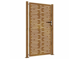 Garden Gate, Garden Gates Vidaxl Marrom Aço (100 X 175 Cm)
