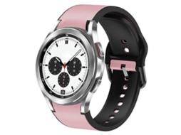 Pulseira De Couro Adesivo De Silicone Para Samsung Galaxy Watch 4 Classic 42mm