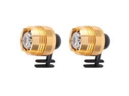 2 Unidades de Luzes LED Impermeáveis de Alumínio para Sapatos, Acessório de Camping e Caminhada, Cor Dourado (S/MARCA)