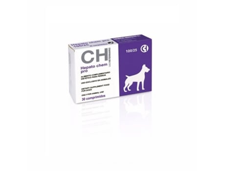 Hepato Chem Pro 100/25 para Perros Con Insuficiencia Hepática 30 Comprimidos CHEMICAL IBÉRICA