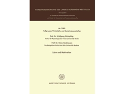 Livro Larm Und Motivation De Wolfgang Schönpflug (alemão)