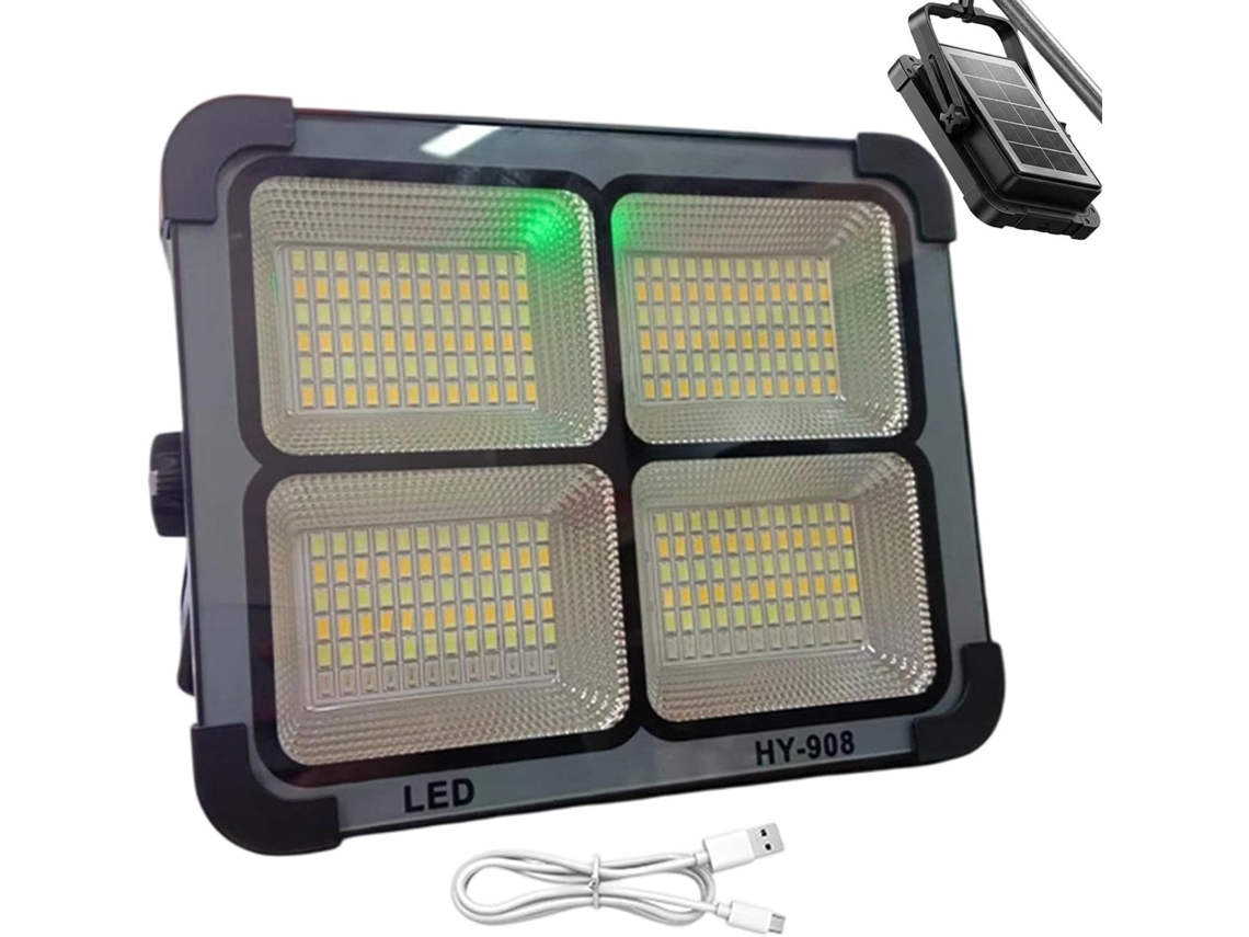 Luminária De Trabalho Sem Fio, Solar, Led, Com 4 Modos E Suporte.