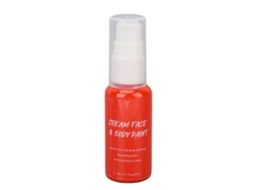 Pintura Corporal E Facial Vermelha Para Festas E Disfraces, Fácil De Remover