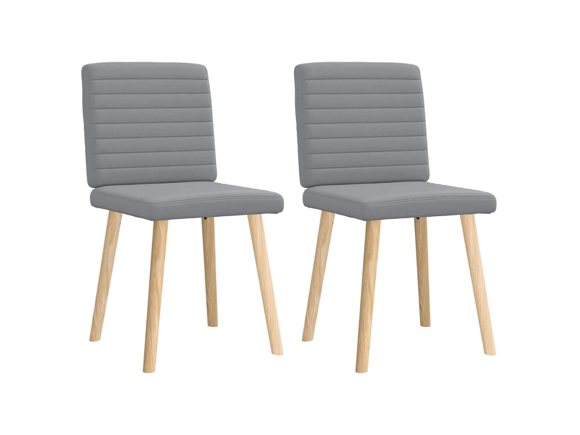 Maison Exclusive - Cadeiras De Jantar 2 Pcs Tecido Cinzento-claro