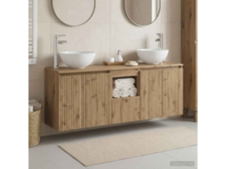 Vidaxl Conjunto de Armários para Banheiro 3 Unidades. Artesão Carvalho
