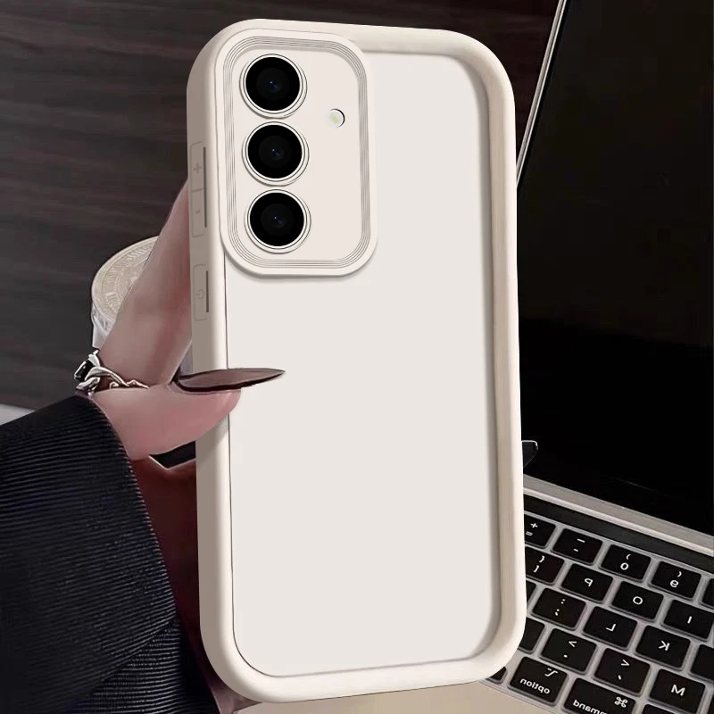 Capa De Celular Samsung Galaxy S23 Em Tpu Ultramacio, Resistente A Impactos (branco-creme).