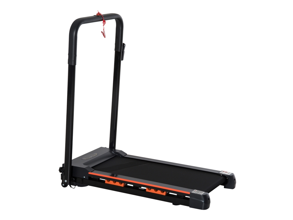 Esteira Dobrável 1-6 Km/h Com Visor Lcd, Controle Remoto E Motor 500 W, Preta, 105x56x108,5 Cm