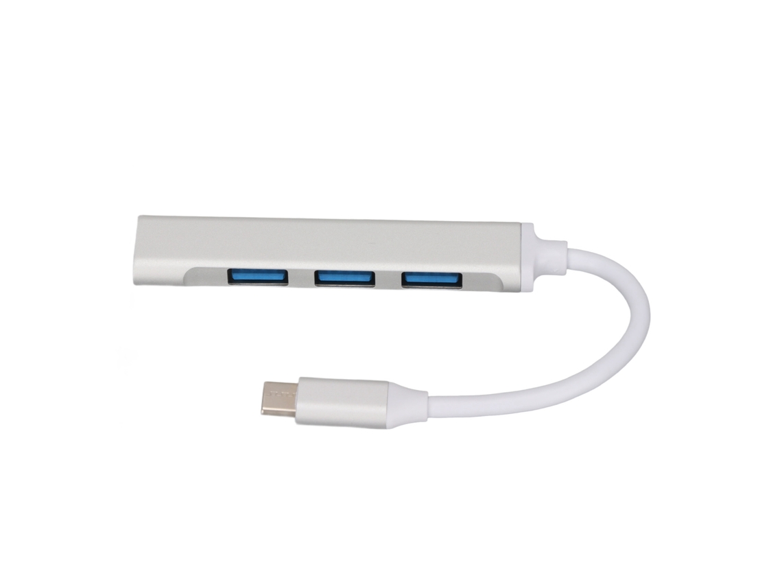 2026zentro-hub Usb C 4 Em 1 Estação De Docking Portátil Leve Alta Velocidade Para Teclado Impressora Celular Tablet Prata
