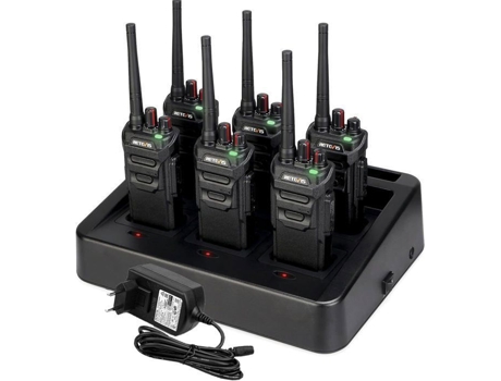 Rt648 Talkie Walkie De Longa Distância, Rádio Bidirecional Ip67 À Prova Dágua, Pmr 446 Vox Robusto Para Canteiro De Obras, Segurança Retevis (6pcs)
