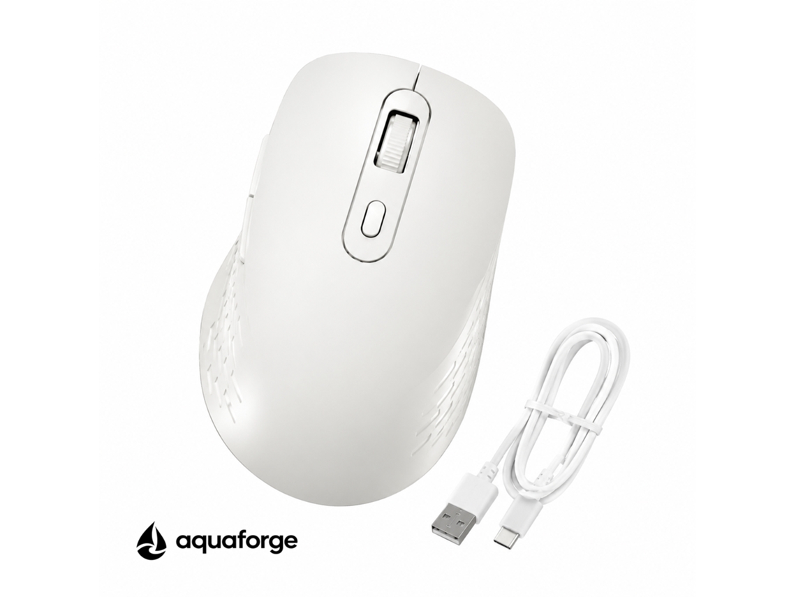 Rato Sem Fio Bluetooth 5.0 2.4ghz Ergonómico Usb-c