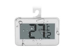 Lurelia Termo-higrómetro Com Sensor, Para Frigorífico, Alta Precisão, Visor Lcd, Memória Máx./mín., Impermeável, Suporte Prático