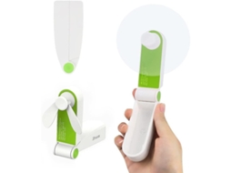 2026 ventilador Mini Portátil Plegable Usb Recargable com 2 Velocidades para Viagem Camping Lar Verde