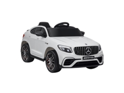 Carro Elétrico para Crianças de 3 a 5 Anos Mercedes com Cinto de Segurança e Controle Remoto. Branco Ge