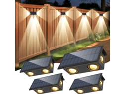 Luminária solar de parede à prova d'água para jardim, com iluminação Led AQUAFORGE