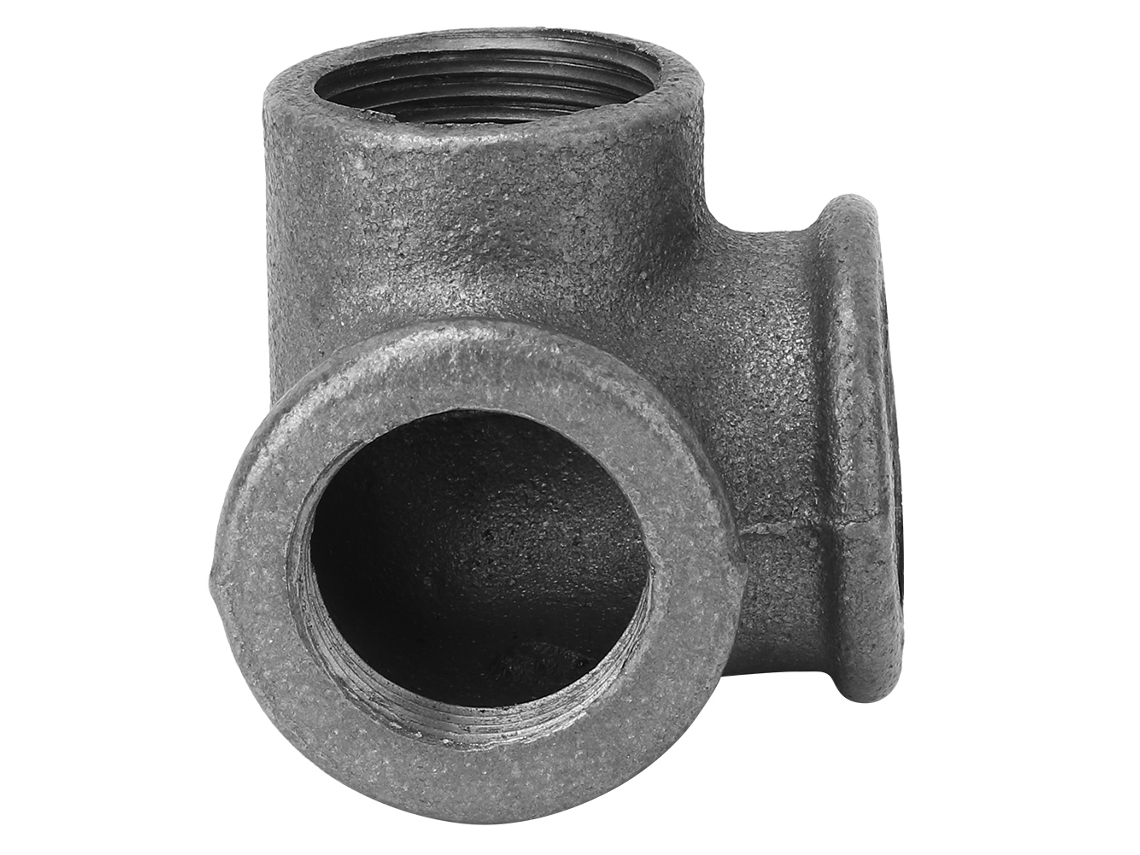 Conjunto De 5 Encaixes Em Malha De Ferro Fundido Preto De 3/4" Com Cotovelo De 90° Da Laxiscreed