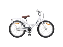Vidaxl Bicicleta Infantil 18 Polegadas Para 5-7 Anos Branco