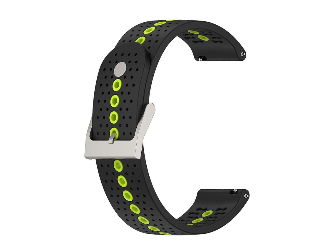 Pulseira De Silicone Universal De 20 Mm Com Furos Coloridos
