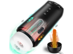 Masturbador Masculino Automático com 4 Modos de Impulso e 4 Sucções e 10 Modos de Vibração Preto YIZHOOD