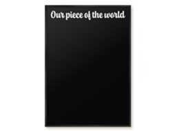 Magnetic Board Our Piece Of The World For The Living Room Espelharte (70x100 Cm)