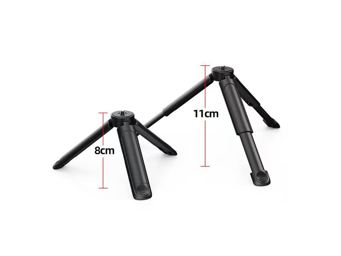 Tripé De Mesa Ajustável, 8-11cm, Com Rosca 1/4 Para Câmeras E Acessórios