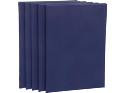 5pcs Porte-certificats Vierges Bleu A5 Em Papel Leger Com Bordas Sem Bavure Capa Elegante E Profissional