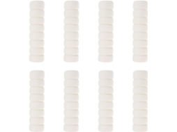 Conjunto De 8 Protetores Maçaneta Antiestáticos Em Tecido Bege, 13, 5x 3, 5cm, Universais Para Uso Doméstico