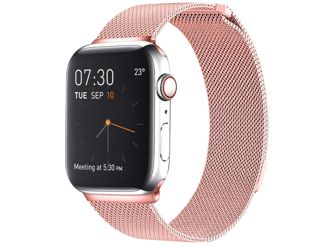 Pulseira de nylon com fivela de escada e capa fosca para Apple Watch Series 10/11 46mm HALINUI