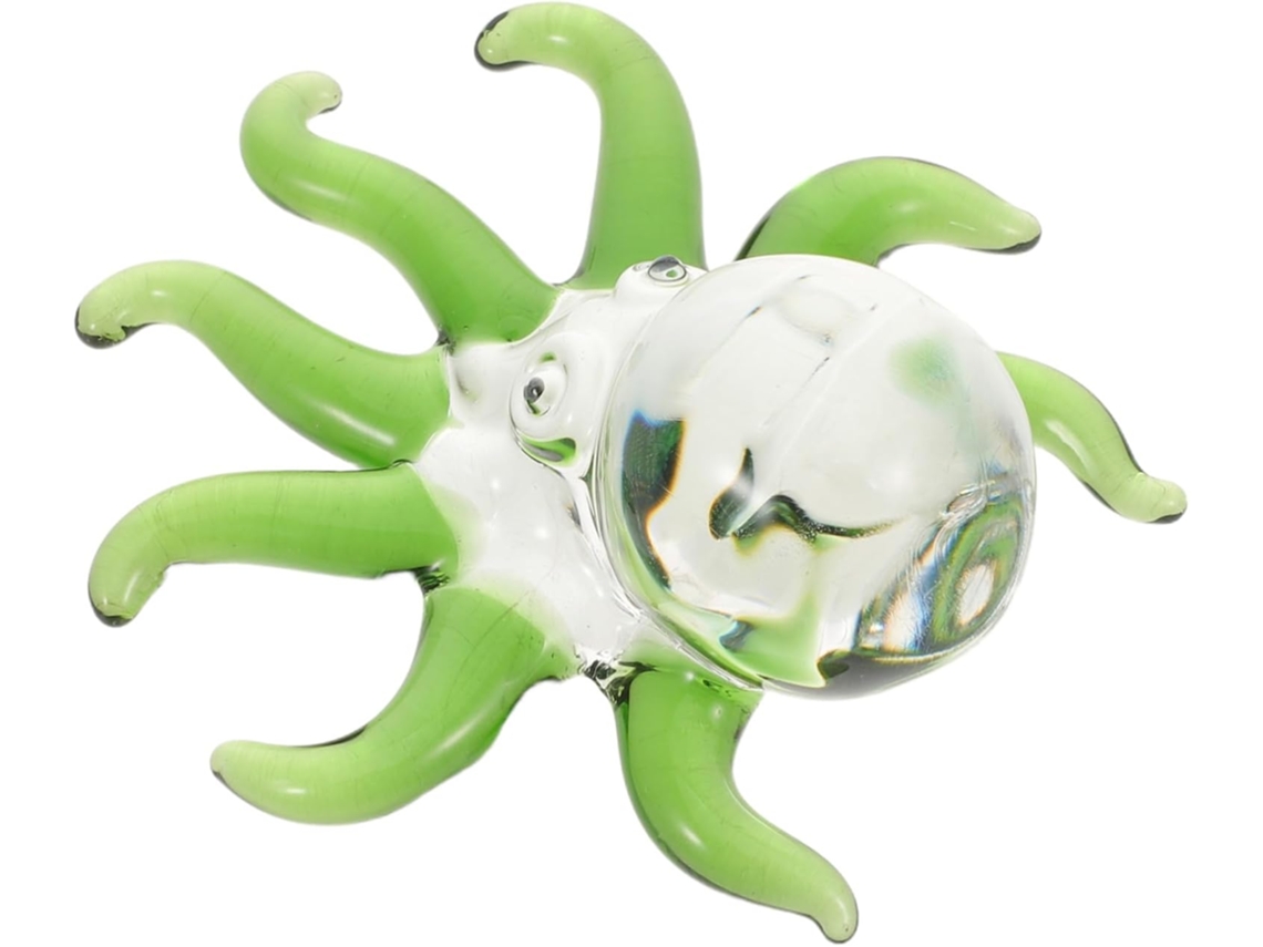 Escultura Em Miniatura De Vidro Verde Com Figura Marinha Para Decoração De Mesa. Ornamento Versátil Para Escritório E Casa. Estátua Co Gokoco