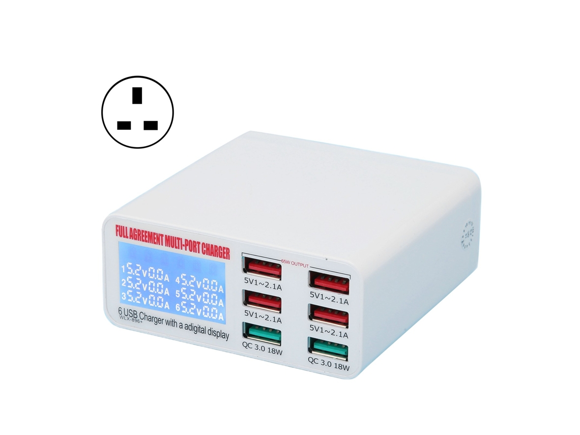 Carregador Usb Multi porta LAXISCREED Qc3.0