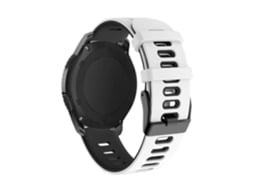 Bracelete Pioneer para Garmin Forerunner 55 Branco e Preto