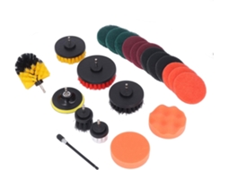 Conjunto De 22 Peças Acessórios Para Furadeira, Incluindo Escovas De Nylon Para Limpeza Furadeiras 6, 12 Esponjas, 2 Discos