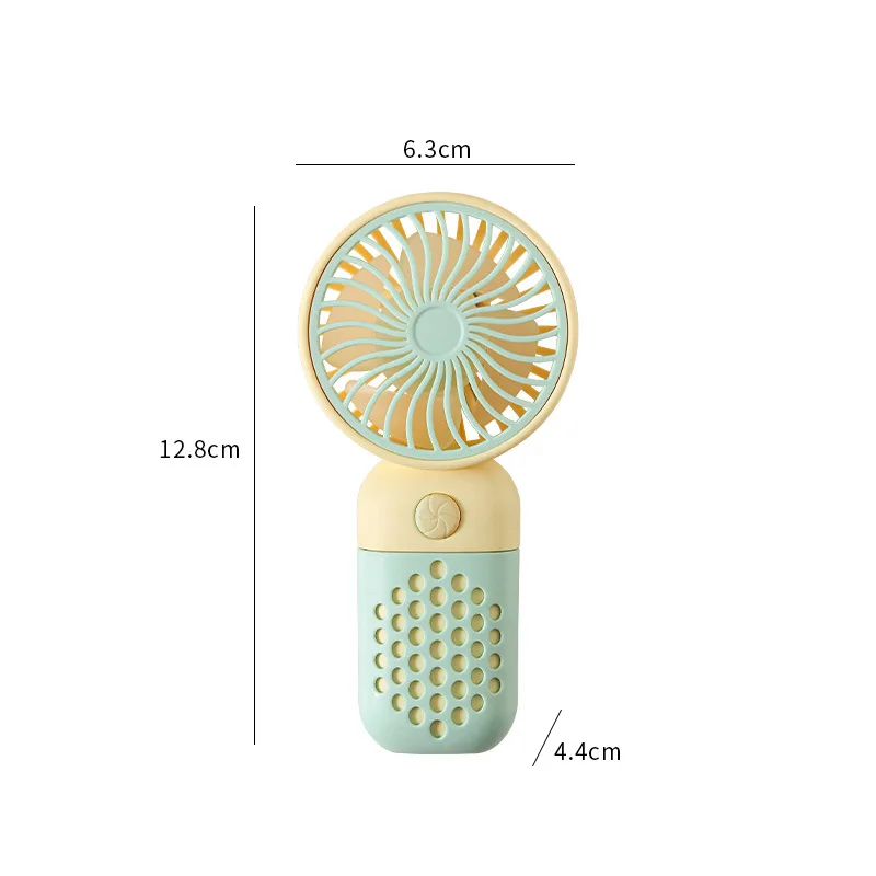 Mini Ventilador MDUG com Suporte para Celular e Função de Verão Recarregável