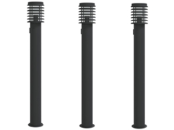 Outdoor Floor Lamp, Outdoor Floor Lamps Vidaxl Preto Aço Inoxidável (n/a)