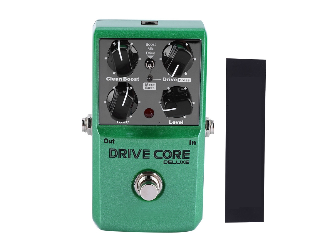 Pedal de Efeito para Guitarra Elétrica Core com Overdrive Analógico, 3 Modos e Bypass Verdadeiro AQUAFORGE