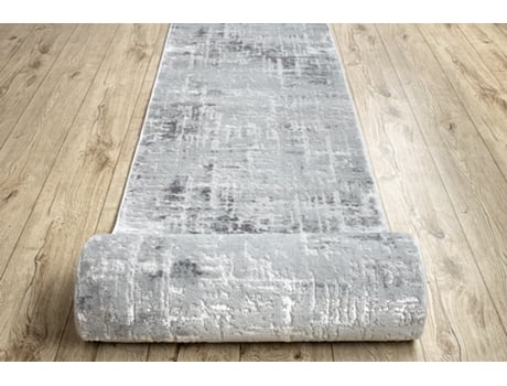 Passadeira Structural Mefe 8722 Dois Níveis de Lã Cinza Cinzento/Branco 90 cm