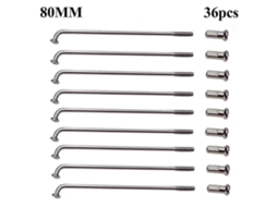 Pacote Com 36 Raios Leves Para Mountain Bike Raios Multifuncionais E Duráveis ​​de 80 Mm Para Desempenho Confiável. Olysi Shop