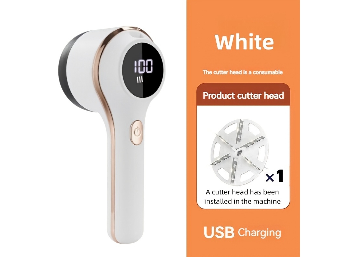 Máquina Elétrica para Remoção de Fiapos e Bolinhas com 3 Velocidades Depiladora Portátil Usb, Multifuncional, Moderno, Uso Doméstico STELASPLEN