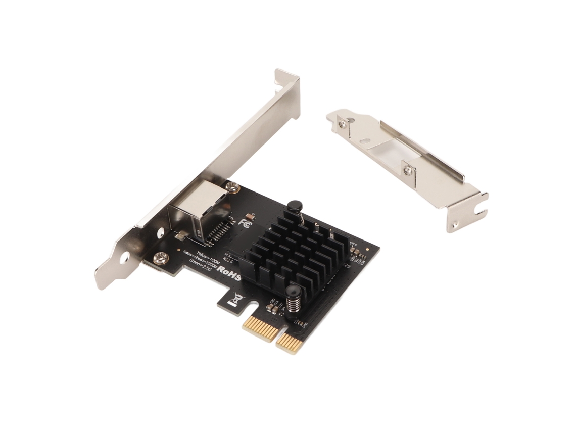 Aetheria placa de Rede Pcie 2.5gbps com Chip Rtl8125 Wake Up para Pc Desktop Gaming Ethernet