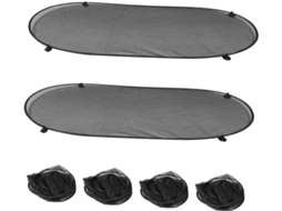 Conjunto De 6 Peças Cortinas Malha Para Proteção Solar,uv,janelas Traseiras E Laterais,
