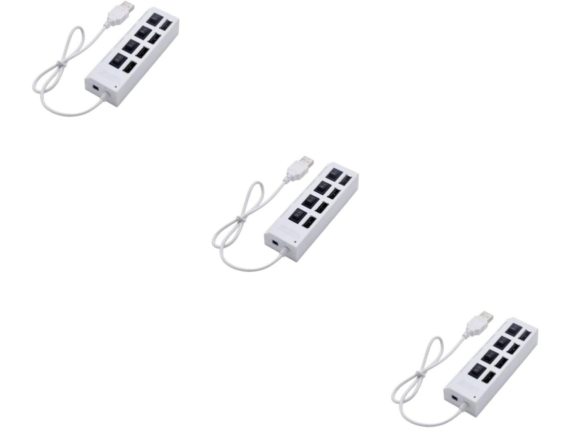 Hub Usb Com 3 Tomadas Independentes E Divisor Para Desktop, Laptop