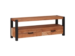 Vidaxl Gabinete Para Tv Com Gaveta Castanho 110 X 30 X 40 Cm