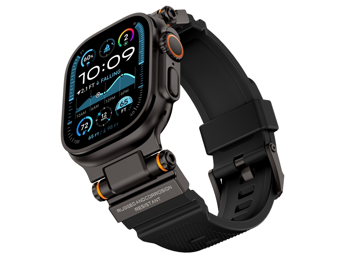Bracelete para Apple Watch 44/45/46/49mm XIAOMOYU (preto Preto)