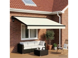 Vidaxl Tecido De Substituição Para Toldo Creme 450 × 300 Cm Poliéster