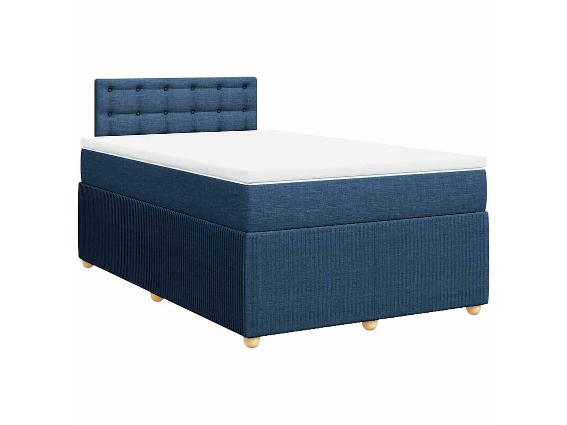 Box Spring Bed, Box Spring Beds Vidaxl Azul Tecido (120 X 200 Cm)
